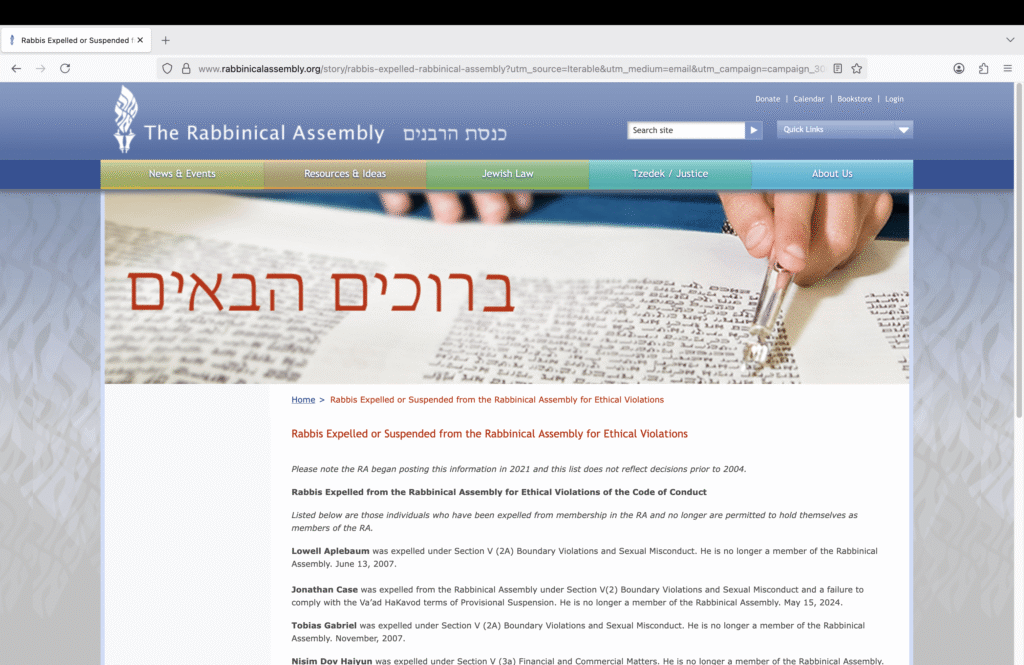 Screen grab from a website